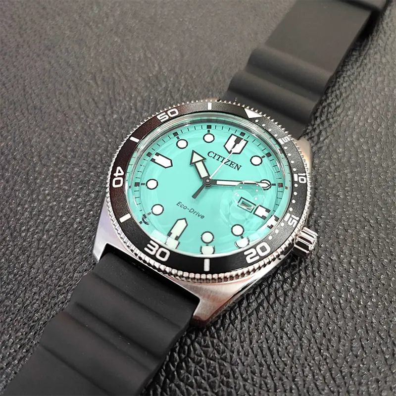 Citizen Eco-Drive Turquoise Tiffany Blue Dial Men's Watch- AW1760-14X